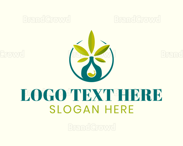 Marijuana Cannabis Oil Extract Logo