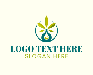 Marijuana Cannabis Oil Extract Logo