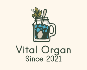 Organic Mint Drink  logo design