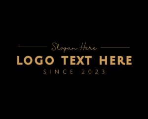 Gold - Fancy Minimalist Company logo design