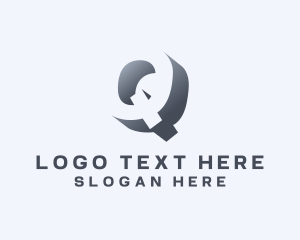 Letter Q - Media App Letter Q logo design