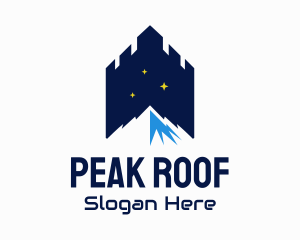 Mountain Peak Castle logo design