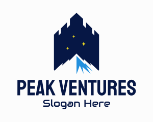 Mountain Peak Castle logo design