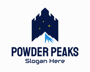 Mountain Peak Castle logo design