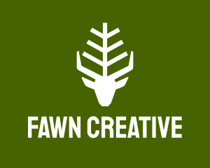 Fawn - Wild Forest Deer logo design