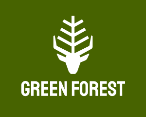 Wild Forest Deer logo design