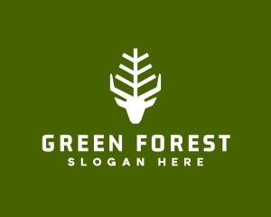 Wild Forest Deer logo design