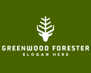 Wild Forest Deer logo design