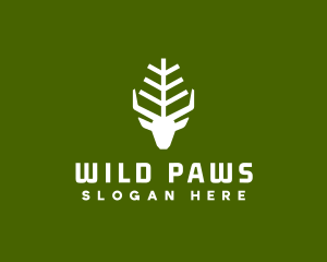 Wild Forest Deer logo design