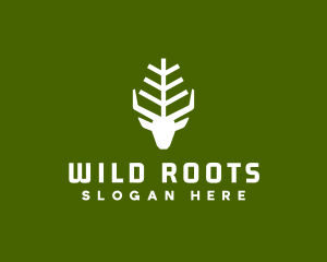 Wild Forest Deer logo design