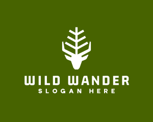 Wild Forest Deer logo design