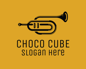 Jazz - Vintage Trumpet Jazz Music logo design