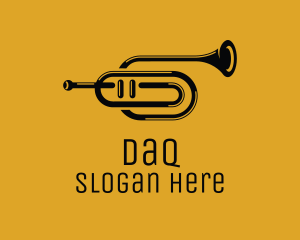 Office - Vintage Trumpet Jazz Music logo design