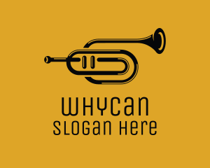 Jazz - Vintage Trumpet Jazz Music logo design
