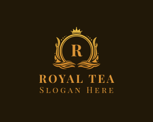 Ornamental Royal Crown Academy logo design