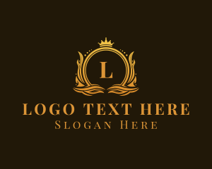 Letter - Ornamental Royal Crown Academy logo design