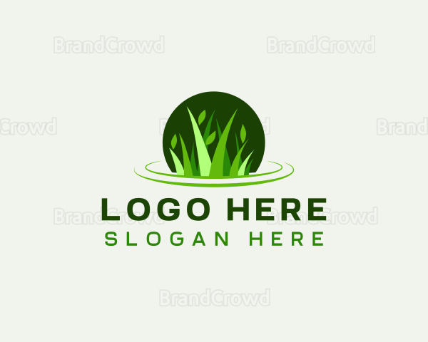 Grass Leaf Gardening Logo