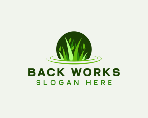 Grass Leaf Gardening logo design