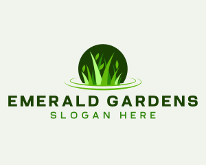 Grass Leaf Gardening logo design