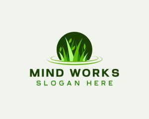 Grass Leaf Gardening logo design