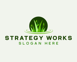 Grass Leaf Gardening logo design