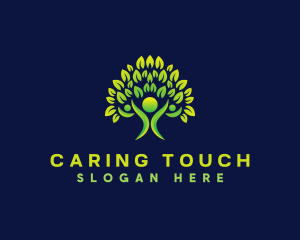 Caregiver - Human Tree Nature logo design