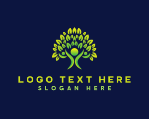 Leaf - Human Tree Nature logo design