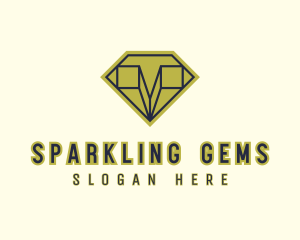 Diamond Crystal Gem  logo design