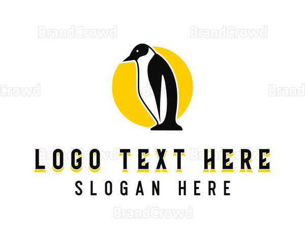 Wild Arctic Penguin Logo