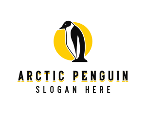 Penguin - Wild Arctic Penguin logo design