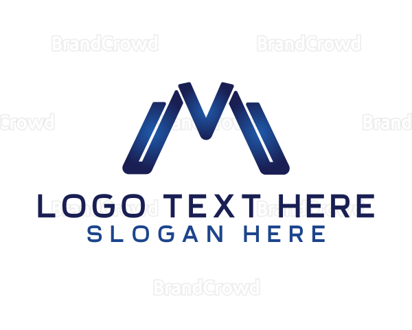 Gradient Blue M Logo