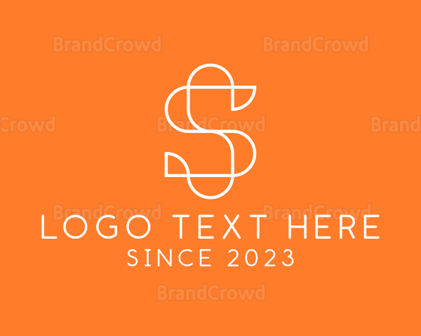 Modern Digital Letter S Logo