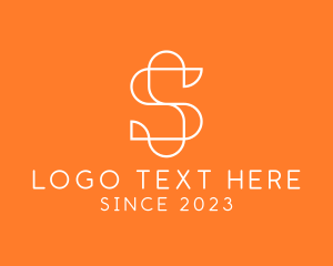 Cyber Security - Modern Digital Letter S logo design