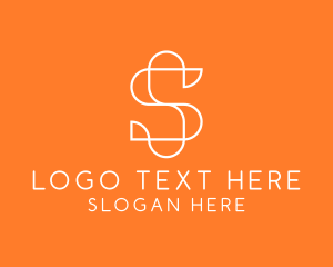 Modern Digital Letter S Logo