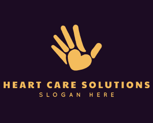 High Hand Heart logo design