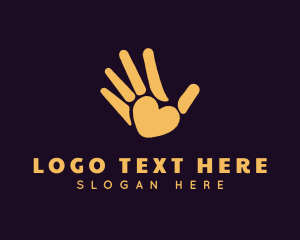 Advocacy - High Hand Heart logo design