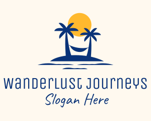 Summer Tropical Island Logo