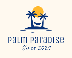 Summer Tropical Island logo design