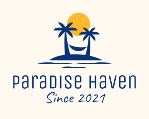 Summer Tropical Island logo design