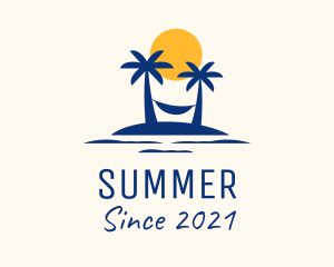 Summer Tropical Island logo design