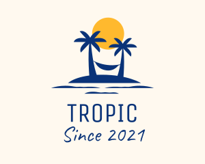 Summer Tropical Island logo design