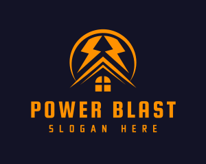 Power Bolt House logo design