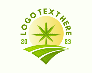 Thc - Marijuana Plant Farm logo design