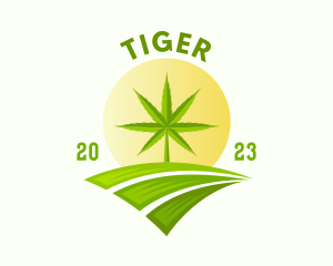 Cbd - Marijuana Plant Farm logo design