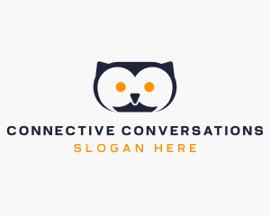 Dialogue - Owl Bird Animal logo design