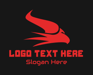 Wild - Esports Gaming Horn Eagle logo design