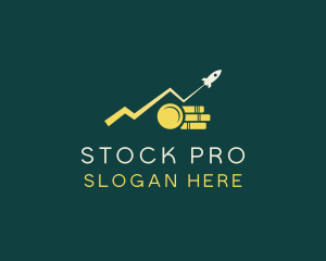 Stock - Money Rocket Sale logo design