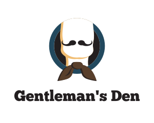 Sir - Gentleman Bow Moustache logo design