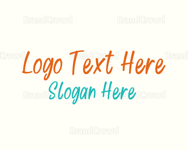 Colorful Nerd Wordmark Logo