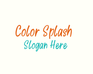 Colorful Nerd Wordmark logo design